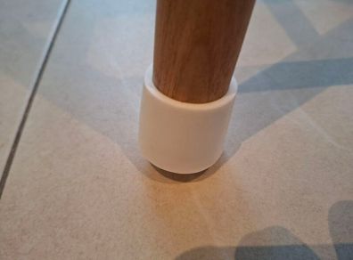 4 x 30mm Rubber feet ferrule caps - White