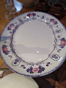 Antique Large Oval Platter /plate (Christmas Turkey?_