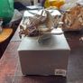 Baby silver aeroplane savings box Image 2