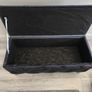 Luxury Charcoal Grey Velvet Storage Ottoman / Blanket Box Image 2