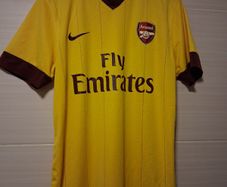 Arsenal Jersey. Official Nike Arsenal Mens Away Jersey From Season 2010 / 2011.Authentic Original From The Time. Not A Modern Day Remake.