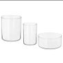 Decorative Vase and Bottle Bundle - Enamel Jug, Glass Cylinders and Mini Milk Bottles Image 3