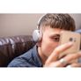 Metallic Bluetooth Headphones Silver Head Phones Image 3
