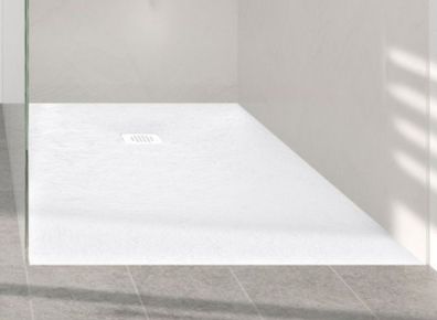 Evineo ineo05 shower tray. White, 140 by 100