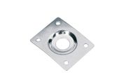 Dished Jack Plate for Les Paul etc (Chrome/Gold)
