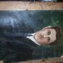 2 sided antique oil painting Image 3