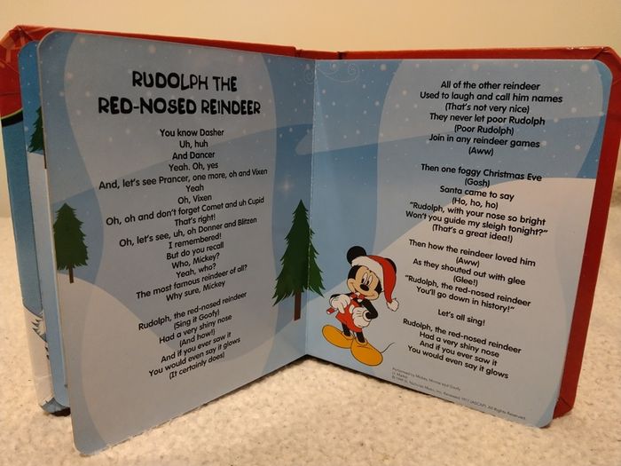Disney Sing Along Festive Book And Cd Set