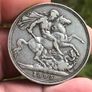 8 x Silver Victoria Crowns rare dates Image 3
