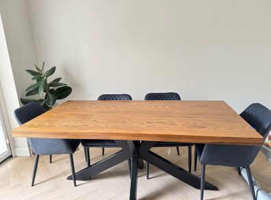 Dining Table - 1.8M Rectangle Rustic Oak