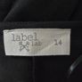 New. Small size 14 (12) Label Lab Black dress with shoulder pads. Image 3