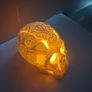 Halloween Sugar Skull LED Light / Day of the Dead Tea Light Lamp Image 5