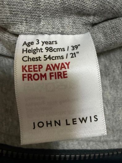 John Lewis boys hooded jacket - age 3