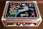 Vintage Eygptian Inlaid mother of Pearl Jewellery Box