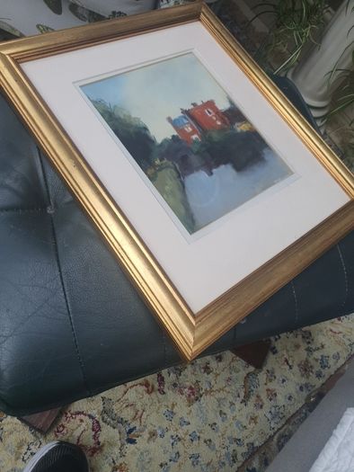 Original Painting of Parsons Bookshop by Larry McIlwaine