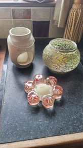 Assorted Candles and Holders x3 Pieces