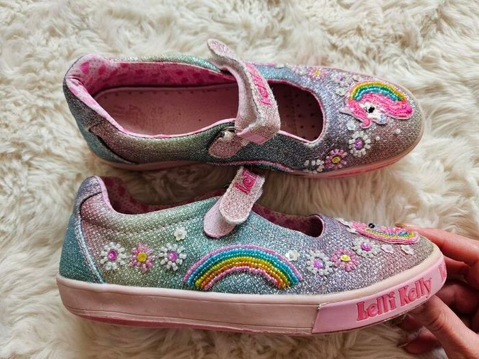 Lelli Kelly Rainbow Unicorn Dolly Shoes EU 33