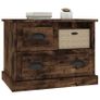 Bedside Cabinet Smoked Oak 60x39x45 cm Image 4