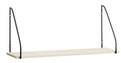 HEJLSMINDE Wall shelf HEJLSMINDE 1 shelf black/nat.