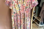 Silk fred midi dress