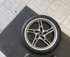 BMW R1150RT Front wheel.