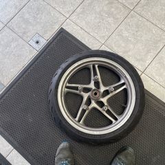 BMW R1150RT Front wheel.