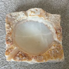 Chunky Vintage Onyx Ashtray