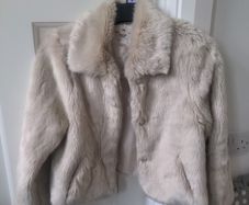 Girls fake fur coat