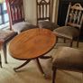 mahogany coffe table and 6 chairs Image 4