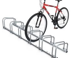 6 Bike Stand Floor or Wall mounted bike rack for garage Bicycle Parking rack Cycle Storage Locking Stand