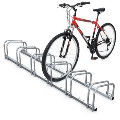 6 Bike Stand Floor or Wall mounted bike rack for garage Bicycle Parking rack Cycle Storage Locking Stand