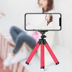 Phone/Camera Octopus Tripod Stand Red
