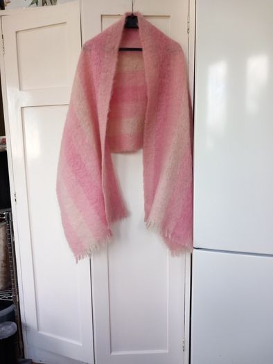 Vintage Mohair Scarf/Wrap Donegal Design.