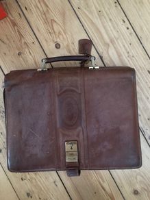 Vintage leather briefcase
