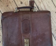 Vintage leather briefcase