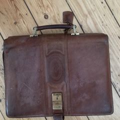 Vintage leather briefcase