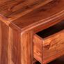 Nightstand with Drawers Solid Acacia Wood Image 2