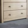 Panama 4 Drawer Chest Solid Pine Wood, Bedroom furniture, Waxed Oak Finish Image 3
