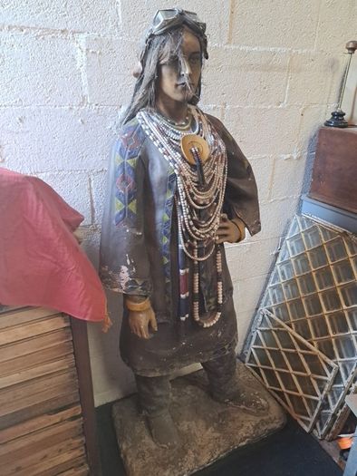 Vintage Tribal Lady Mannequin