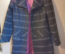 Kenzo wool embroidered coat UK 8