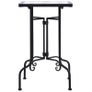 Mosaic Side Table Black and White Ceramic Image 8