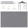 2.5M (8ft) New Double-Tier BBQ Gazebo Grill Canopy Barbecue Tent Shelter Patio Deck (FREE SHIPPING) Image 6