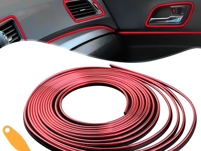 NEW SALE | Car Interior Accessories Trim Strips -10M / 32.8FT Car Mods Gap Fillers Automobile Moulding Line Decorative Accessories DIY Flexible Strip Garnish Accessory with Installing Tool