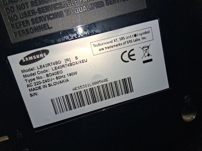 40" Samsung tv