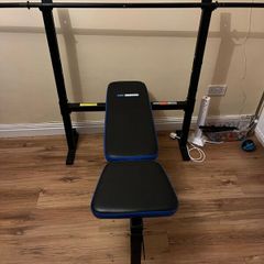 Weight bench incl 20kg weights and Olympic bar