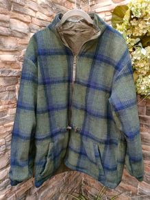 Vintage 90s Men's Northern Reflections reversible fleece jacket  Size medium