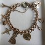 Vintage Irish Theme Gold Plated Charm Bracelet Image 3