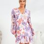 Forever Unique Lilac Floral Lined Lace mini DEBS dress with dropped waist Size UK12 EU40 RRP 109 euro BRAND NEW SALE Image 3