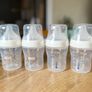 NUK Perfect Match Newborn Baby Bottle Set | 0+ Months | 150ml | Anti Colic Feeding Bottle | PP | Temperature Control Indicator | Rainbow | 4 Count Image 2