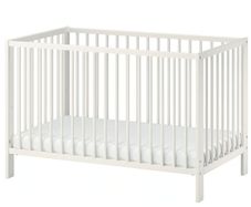 Cot Ikea GULLIVER, white, 60x120 cm
