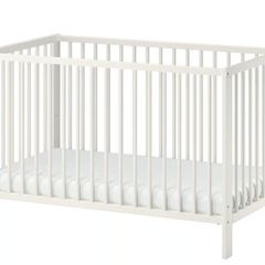 Cot Ikea GULLIVER, white, 60x120 cm